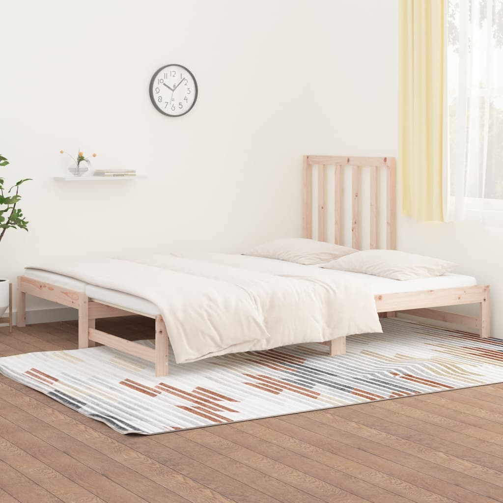 vidaXL Sofá cama extraíble sin colchón 2x(90x200) cm