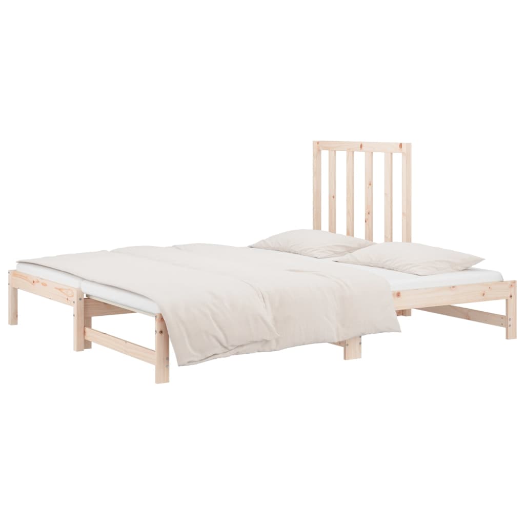 vidaXL Sofá cama extraíble sin colchón 2x(90x200) cm