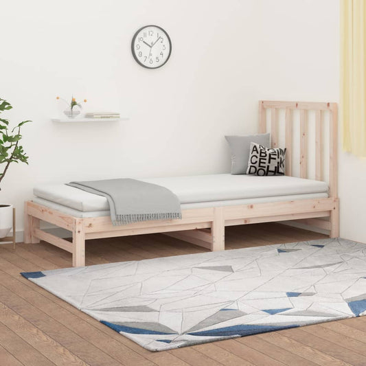 vidaXL Sofá cama extraíble sin colchón 2x(90x200) cm