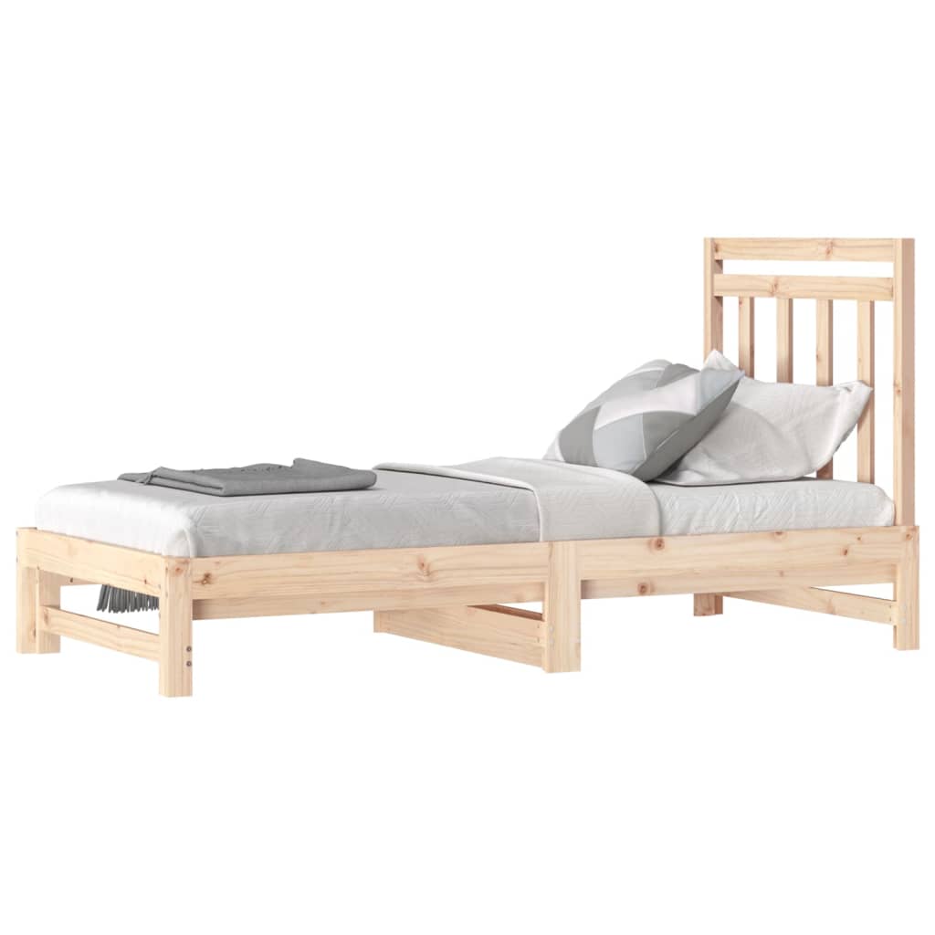 vidaXL Sofá cama extraíble sin colchón 2x(90x190) cm