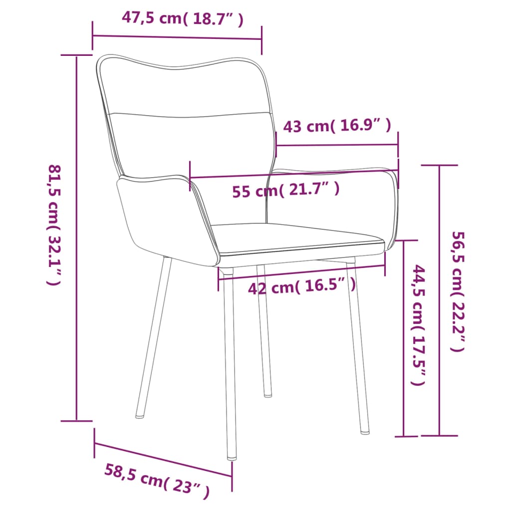 vidaXL Sillas de comedor 2 unidades terciopelo gris claro