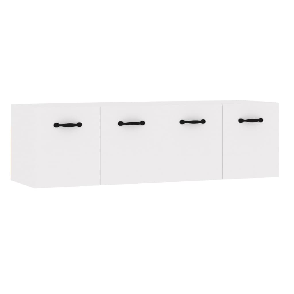 vidaXL Armarios pared 2 uds contrachapada blanco brillo 80x36,5x35 cm