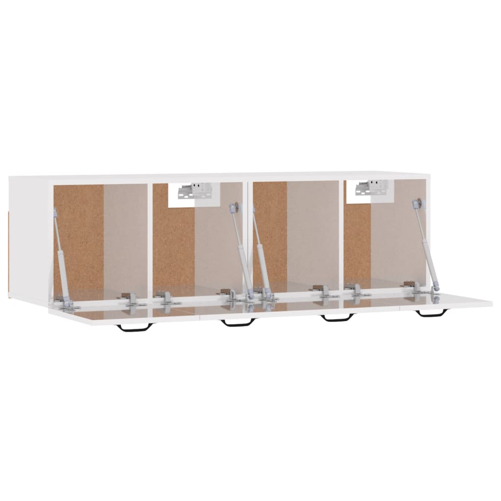 vidaXL Armarios pared 2 uds contrachapada blanco brillo 80x36,5x35 cm