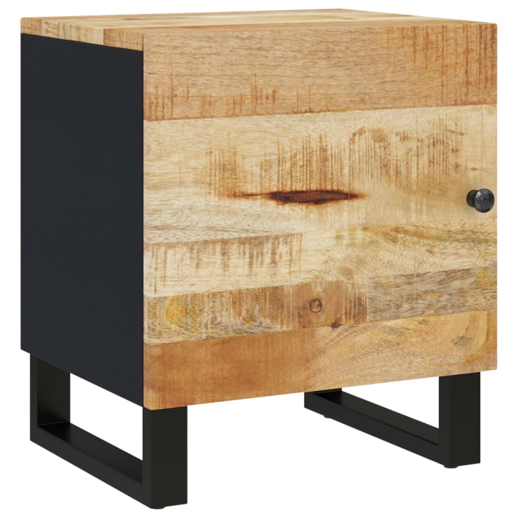 vidaXL Mesita de noche de madera maciza de mango 40x33x46 cm