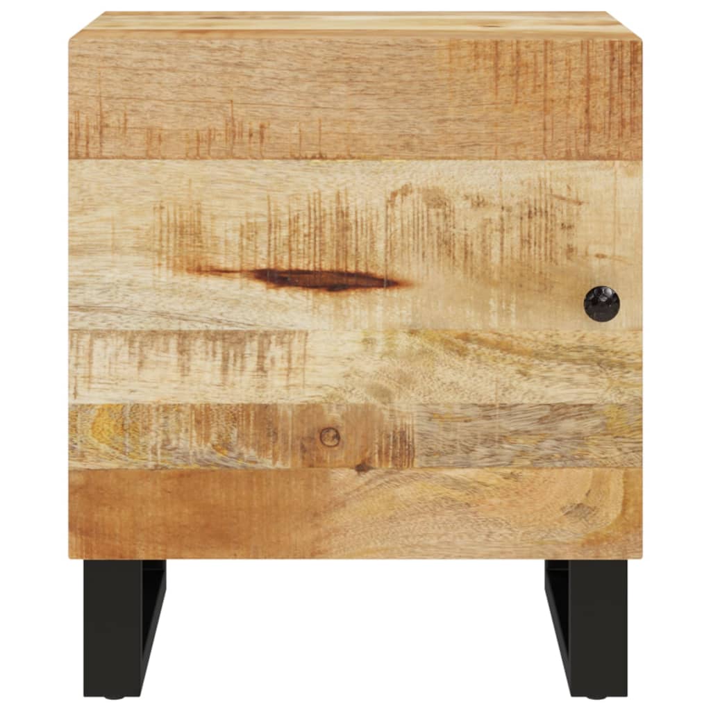 vidaXL Mesita de noche de madera maciza de mango 40x33x46 cm