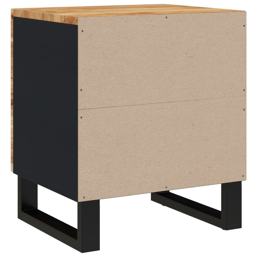 vidaXL Mesita de noche de madera maciza de acacia 40x33x46 cm