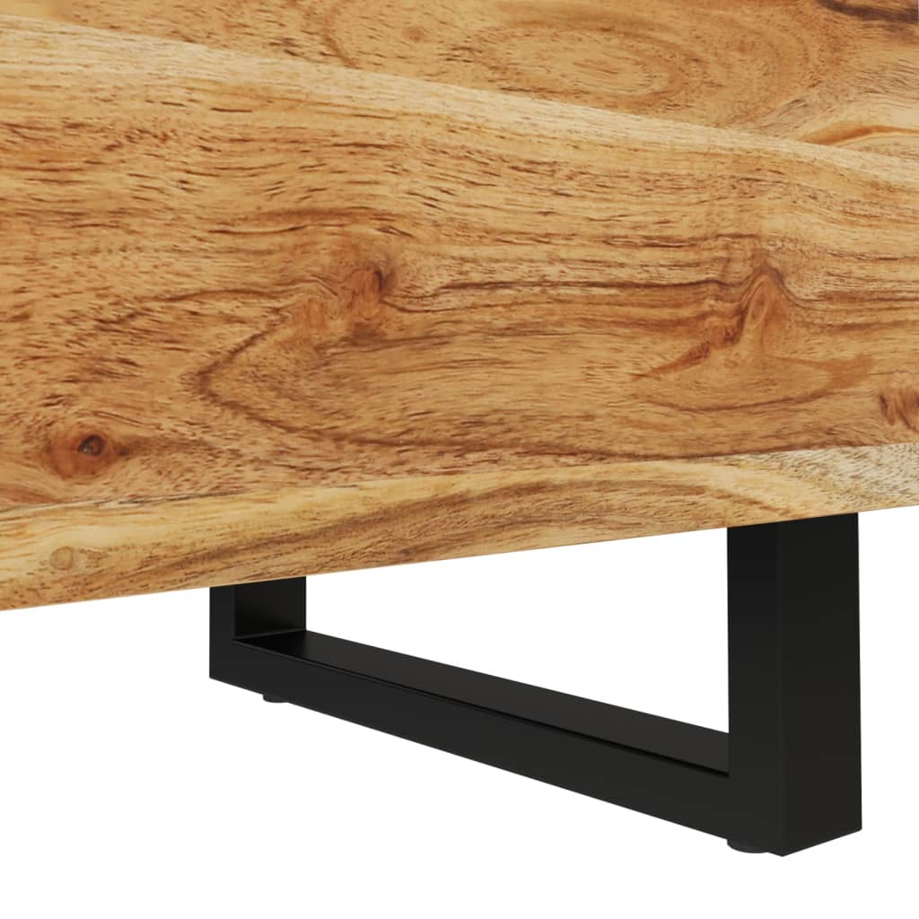 vidaXL Mesita de noche de madera maciza de acacia 40x33x46 cm