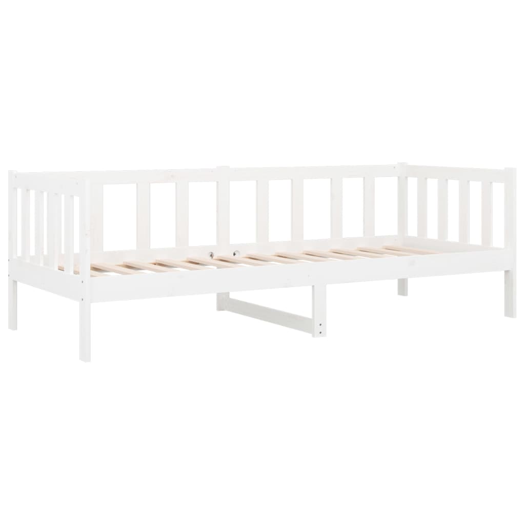 vidaXL Sofá cama sin colchón madera maciza de pino blanco 90x190 cm