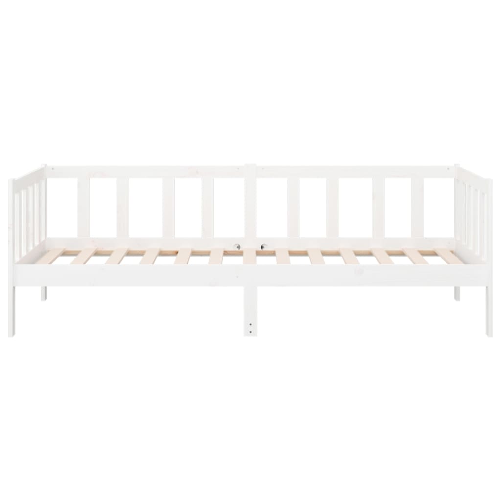 vidaXL Sofá cama sin colchón madera maciza de pino blanco 90x190 cm