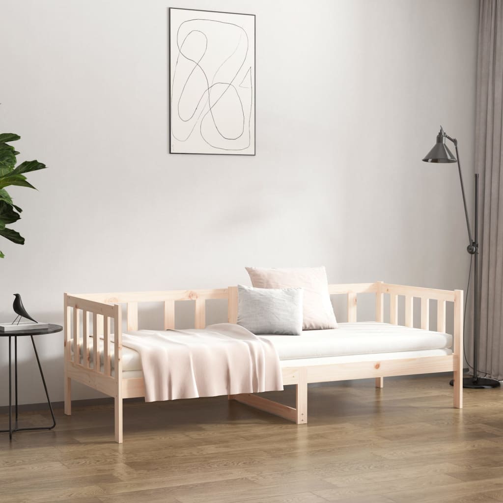 vidaXL Sofá cama sin colchón madera maciza de pino 80x200 cm