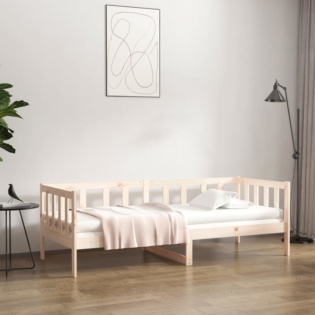 vidaXL Sofá cama sin colchón madera maciza de pino 80x200 cm