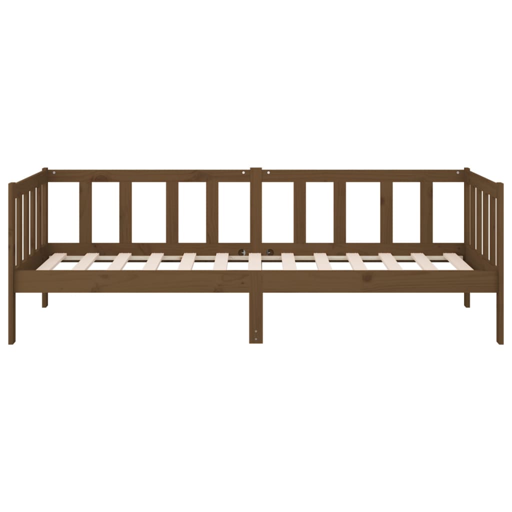 vidaXL Sofá cama sin colchón madera maciza pino marrón miel 80x200 cm