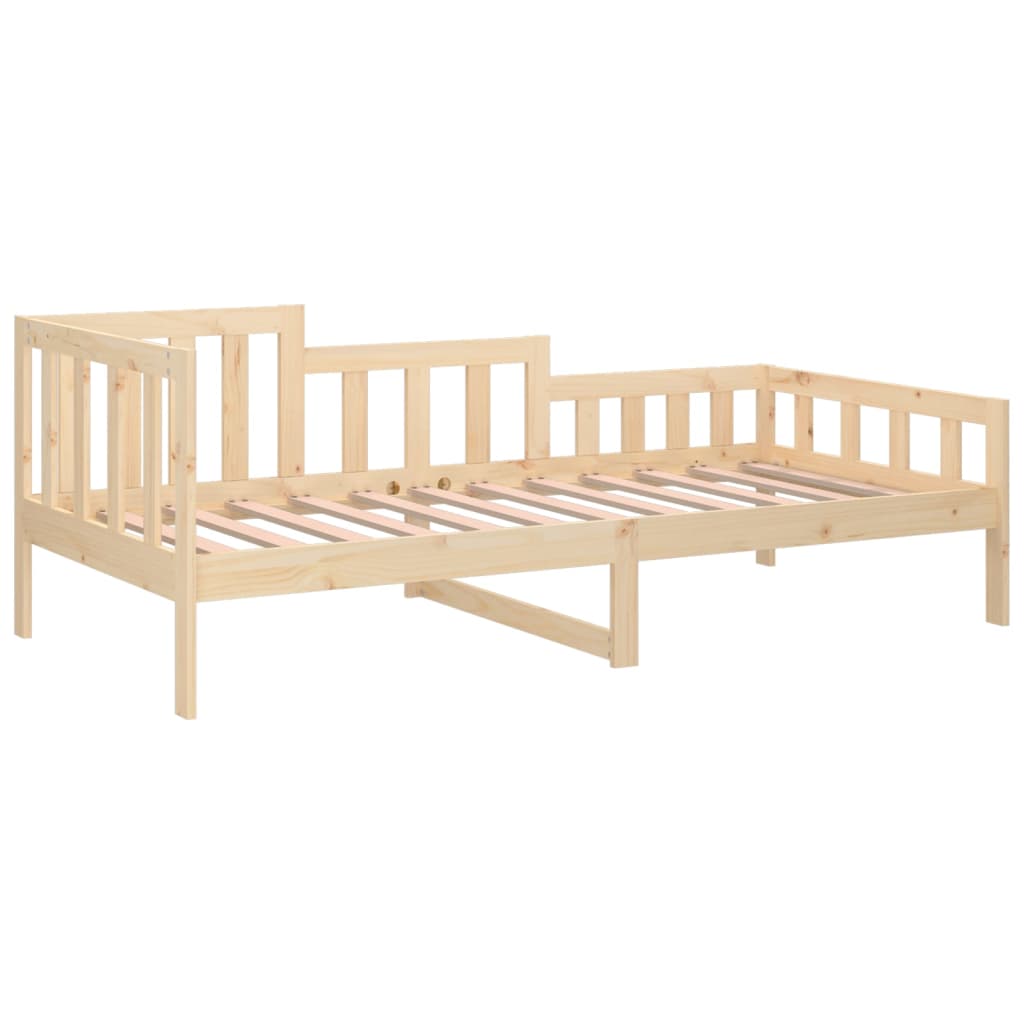 vidaXL Sofá cama sin colchón madera maciza de pino 90x200 cm