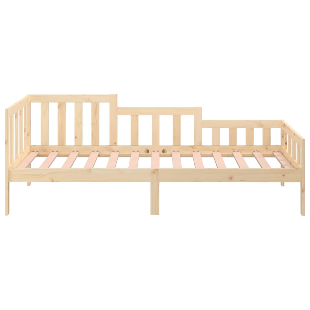 vidaXL Sofá cama sin colchón madera maciza de pino 90x200 cm