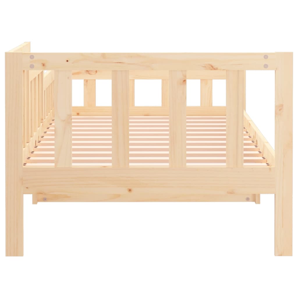 vidaXL Sofá cama sin colchón madera maciza de pino 90x200 cm