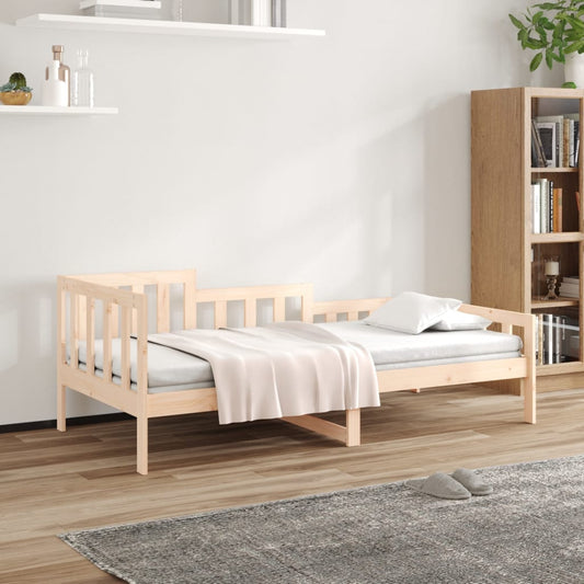 vidaXL Sofá cama sin colchón madera maciza de pino 90x200 cm