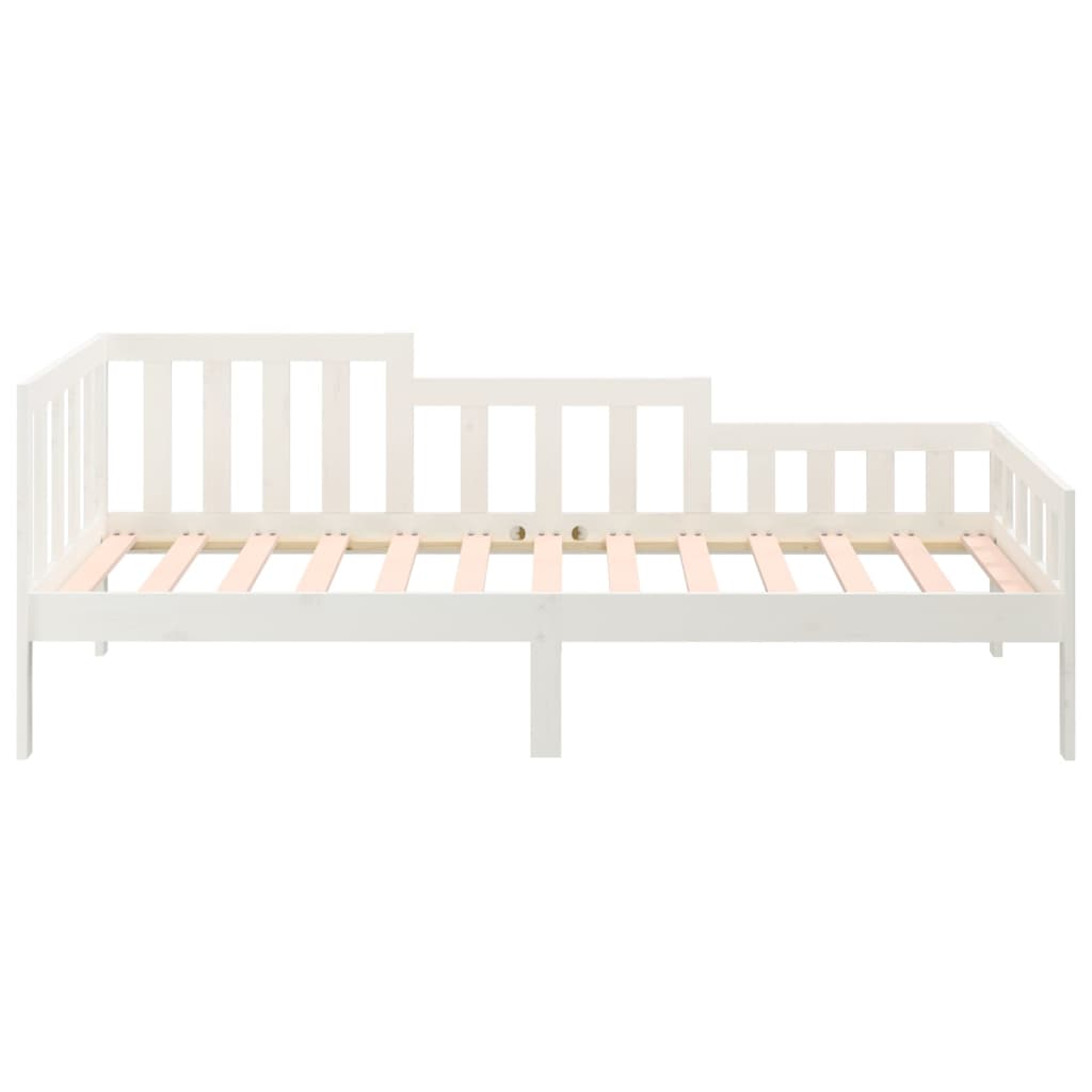 vidaXL Sofá cama sin colchón madera maciza de pino blanco 90x190 cm