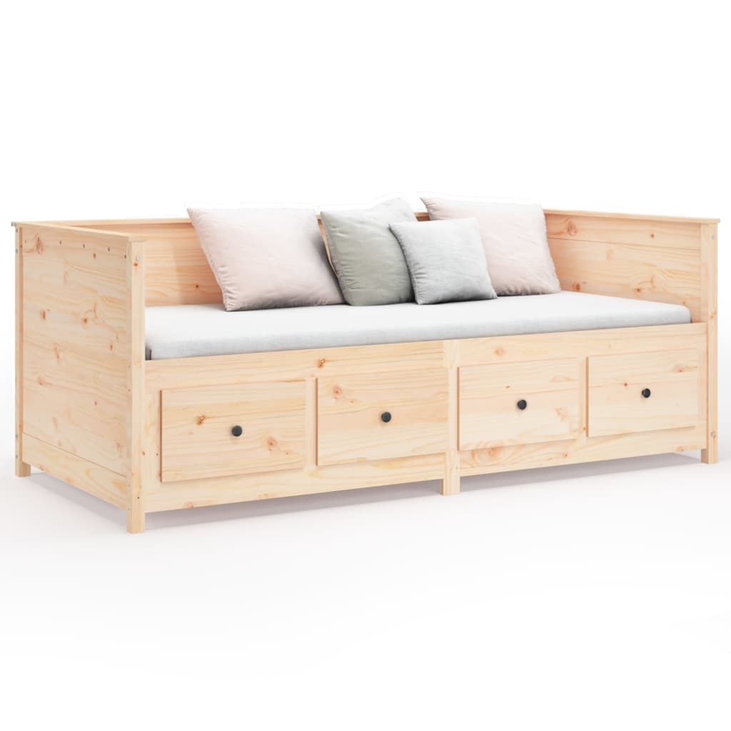 vidaXL Sofá cama sin colchón madera maciza de pino 80x200 cm