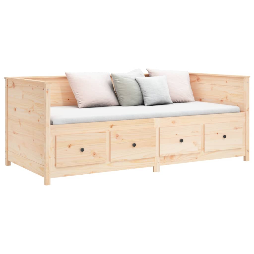 vidaXL Sofá cama sin colchón madera maciza de pino 80x200 cm