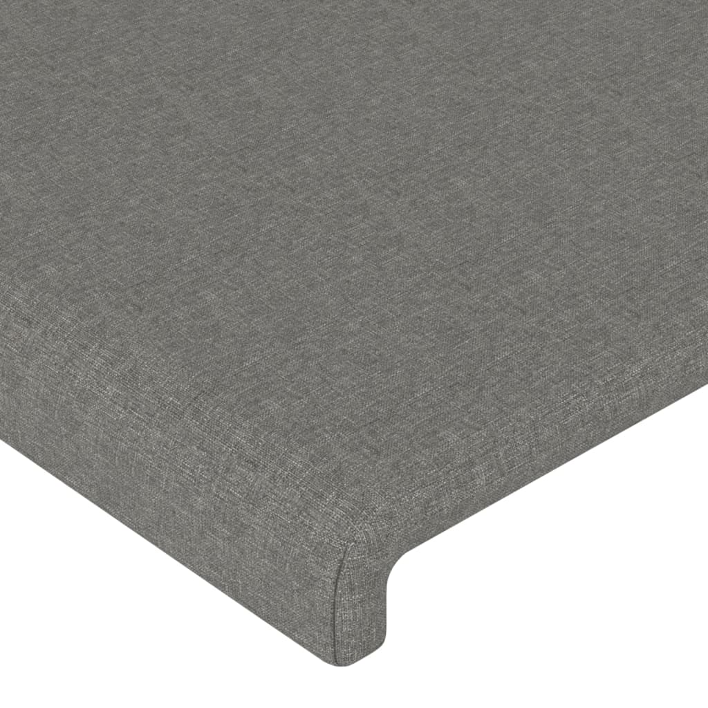 vidaXL Cabecero de tela gris oscuro 80x5x78/88 cm