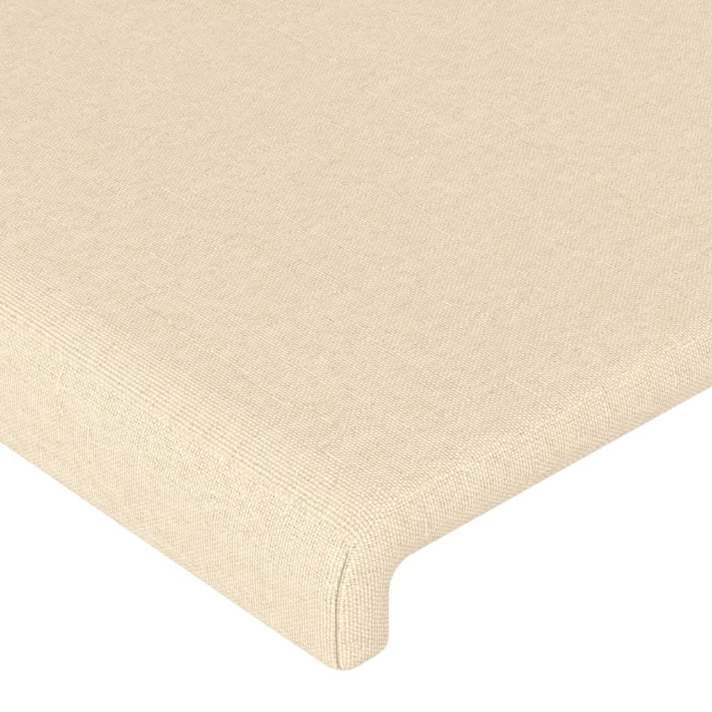 vidaXL Cabecero de tela color crema 80x5x78/88 cm