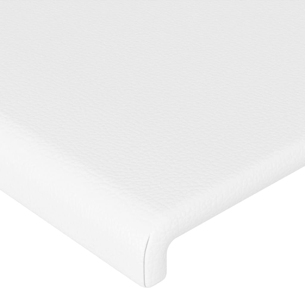 vidaXL Cabecero de cuero sintético blanco 80x5x78/88 cm