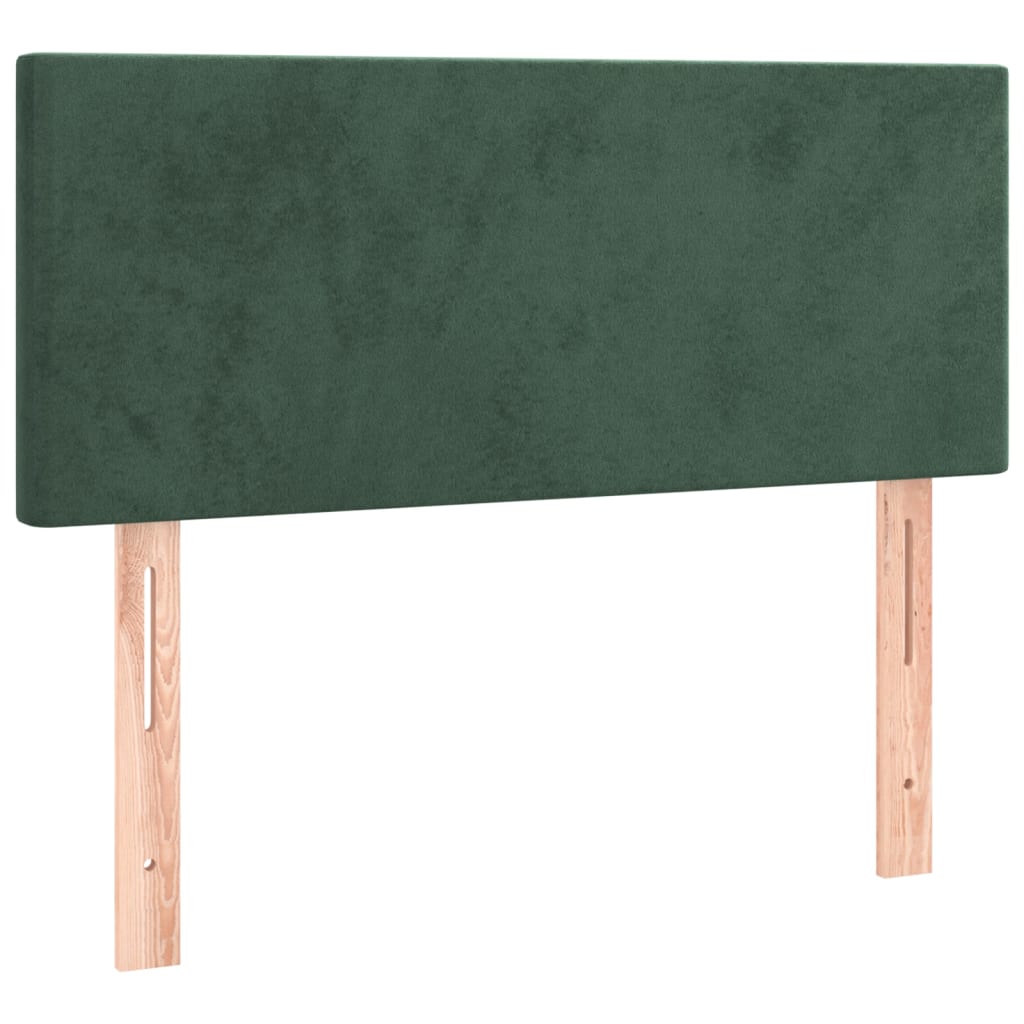 vidaXL Cabecero de terciopelo verde oscuro 80x5x78/88 cm