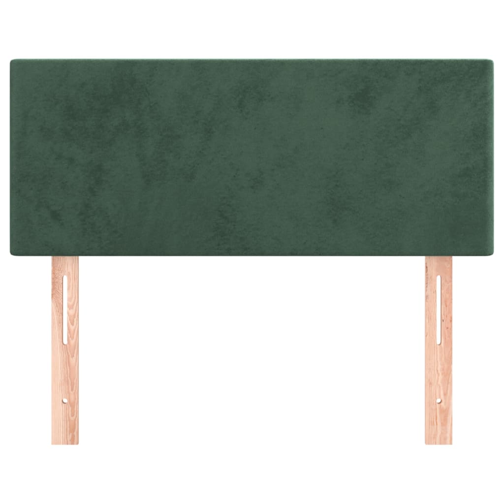 vidaXL Cabecero de terciopelo verde oscuro 80x5x78/88 cm