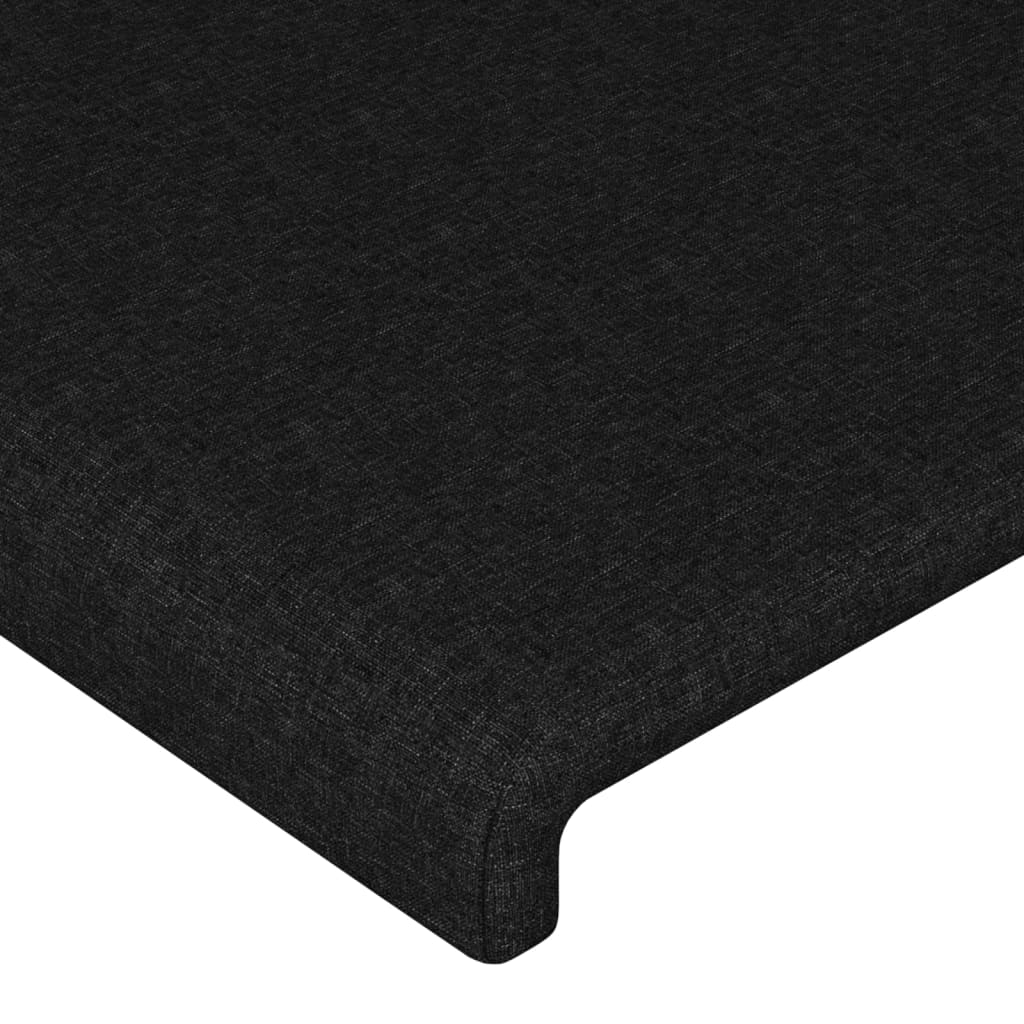 vidaXL Cabecero de tela negro 90x5x78/88 cm