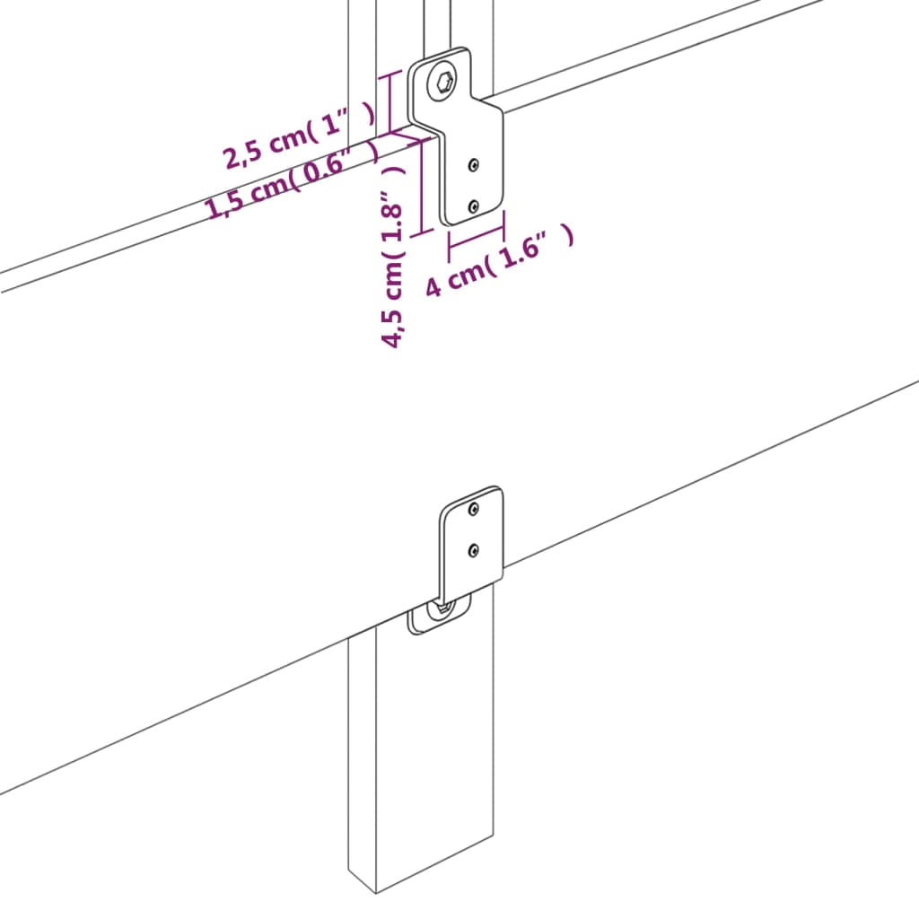 vidaXL Cabecero de cuero sintético negro 90x5x78/88 cm