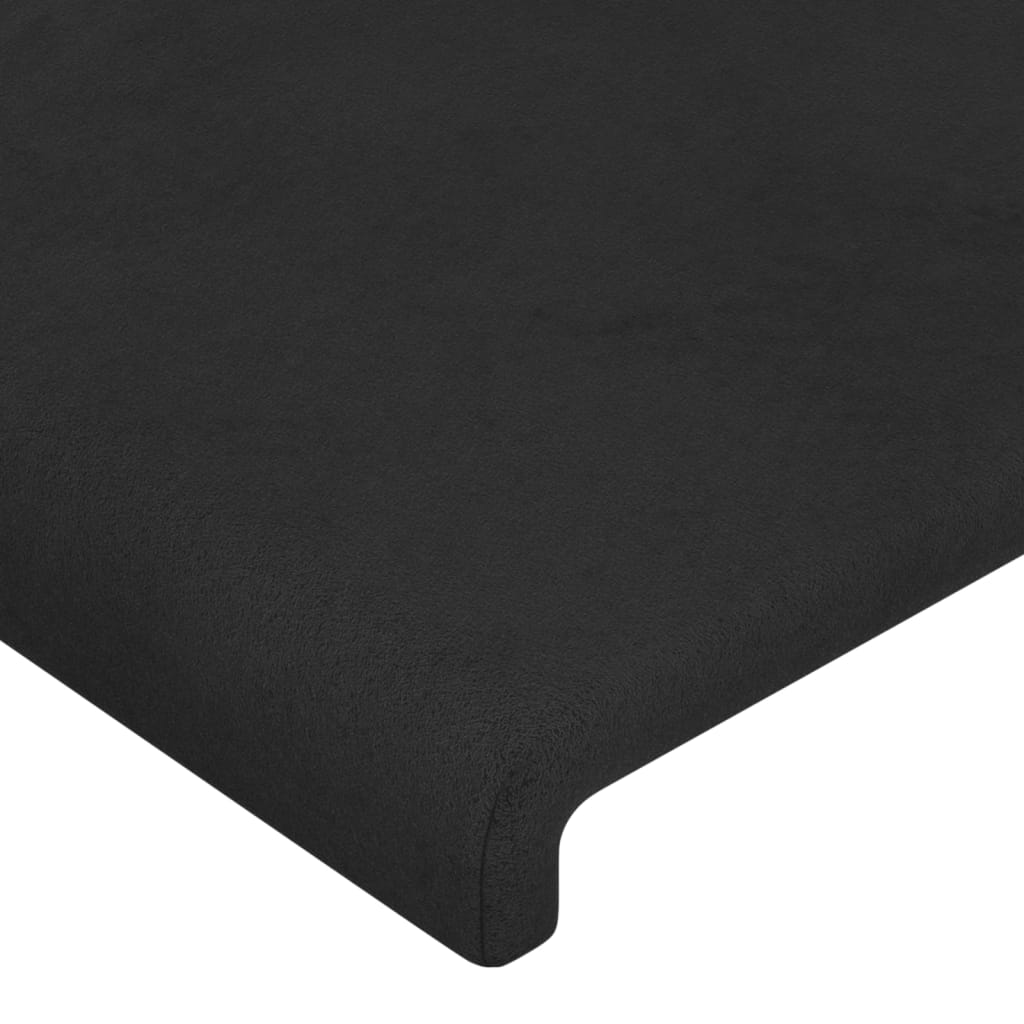 vidaXL Cabeceros 2 unidades de terciopelo negro 90x5x78/88 cm