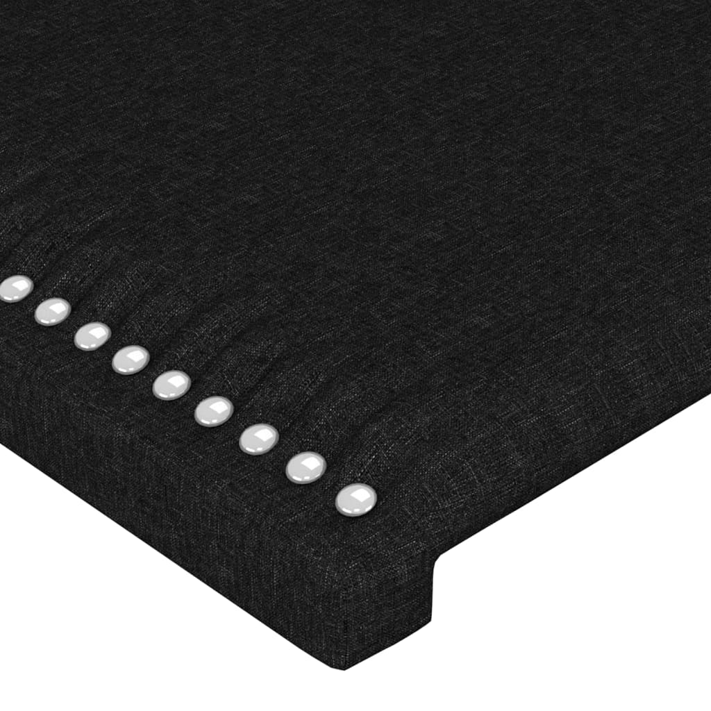 vidaXL Cabecero de tela negro 80x5x78/88 cm