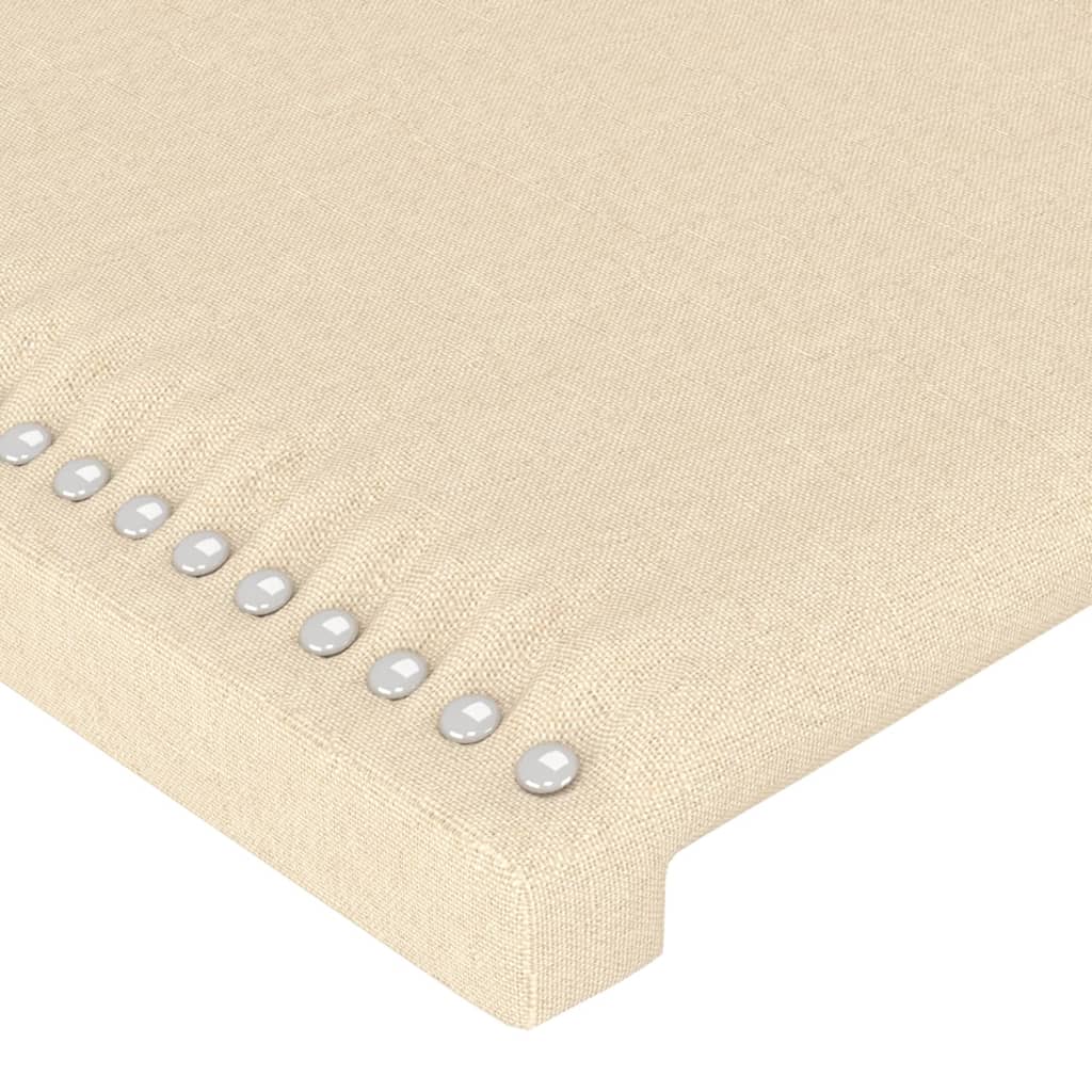 vidaXL Cabecero de tela color crema 90x5x78/88 cm