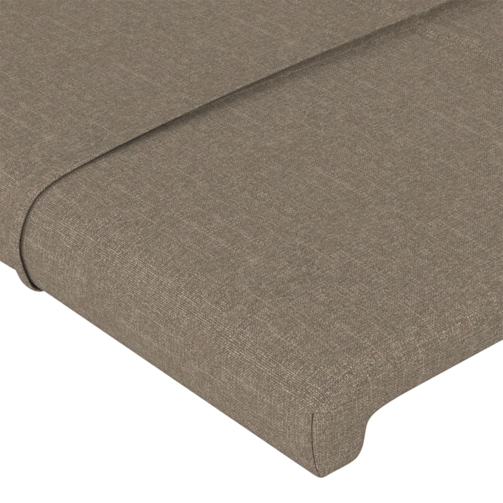 vidaXL Cabecero de tela gris taupe 80x5x78/88 cm