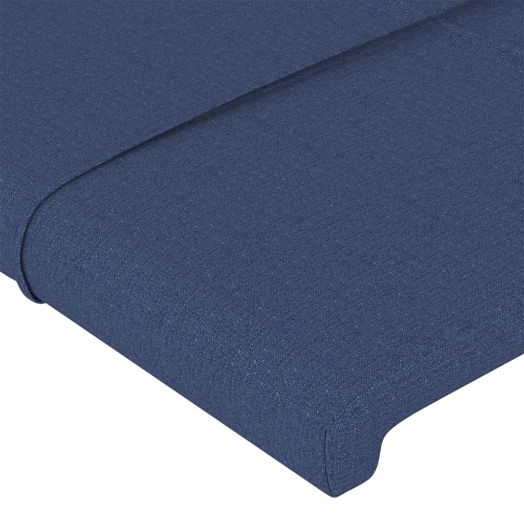 vidaXL Cabecero de tela azul 80x5x78/88 cm