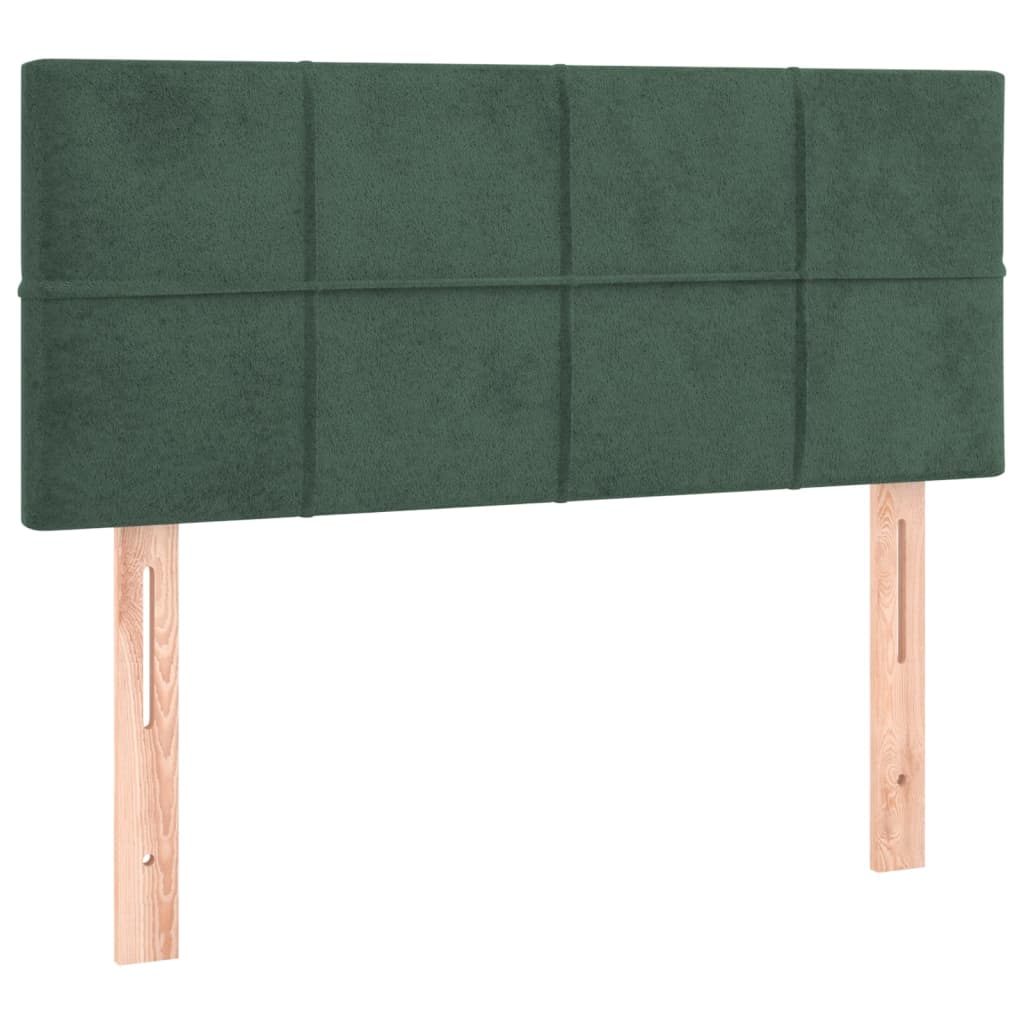 vidaXL Cabecero de terciopelo verde oscuro 80x5x78/88 cm