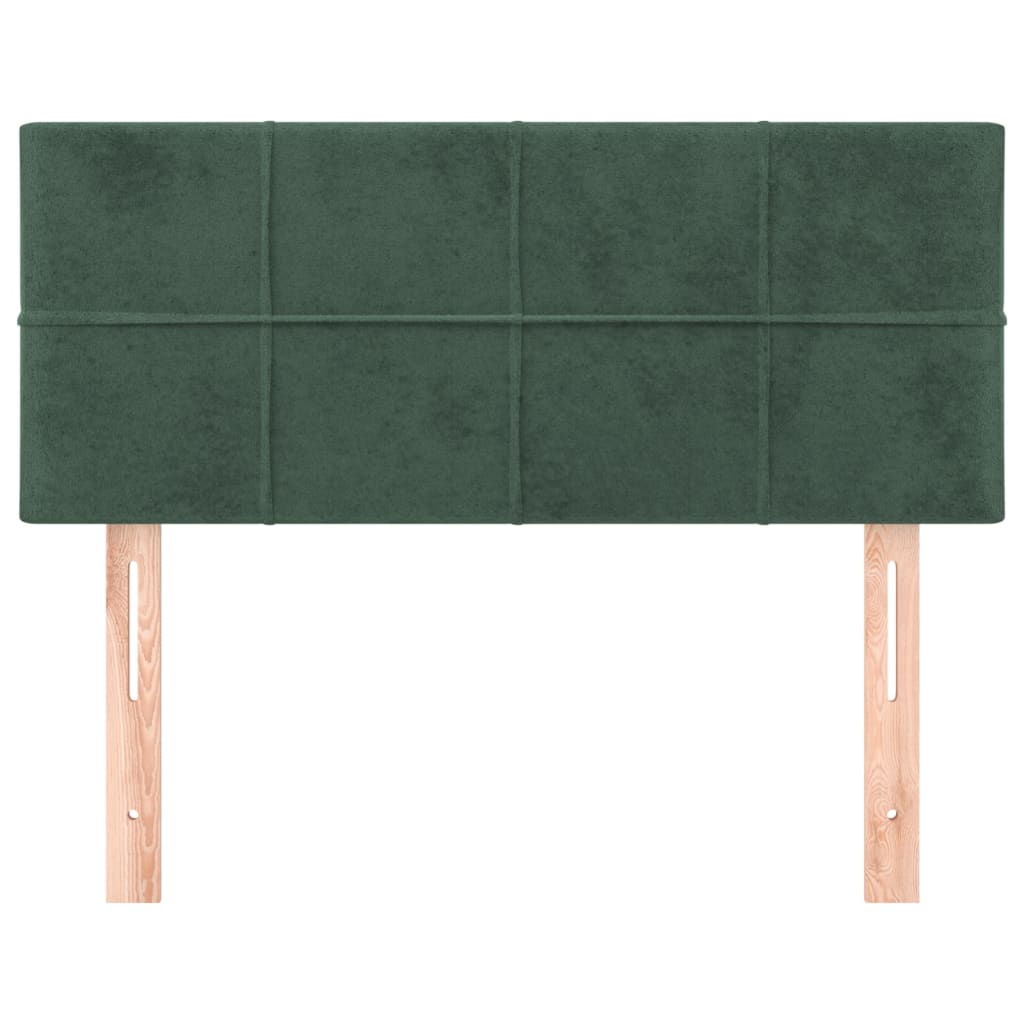 vidaXL Cabecero de terciopelo verde oscuro 80x5x78/88 cm