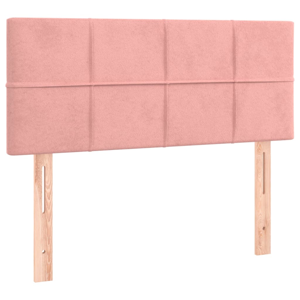 vidaXL Cabecero de terciopelo rosa 90x5x78/88 cm