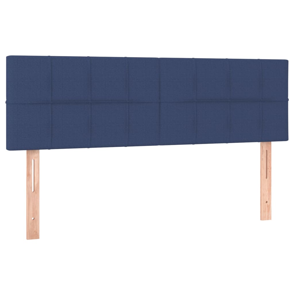 vidaXL Cabeceros 2 unidades tela azul 72x5x78/88 cm