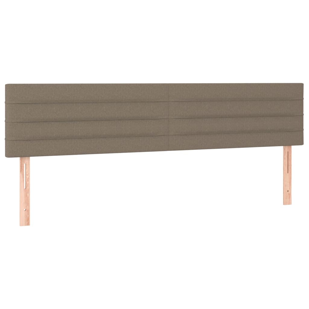 vidaXL Cabeceros 2 unidades tela gris taupe 80x5x78/88 cm