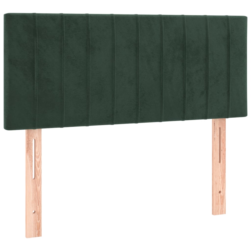 vidaXL Cabecero de terciopelo verde oscuro 80x5x78/88 cm