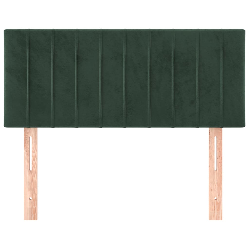 vidaXL Cabecero de terciopelo verde oscuro 80x5x78/88 cm