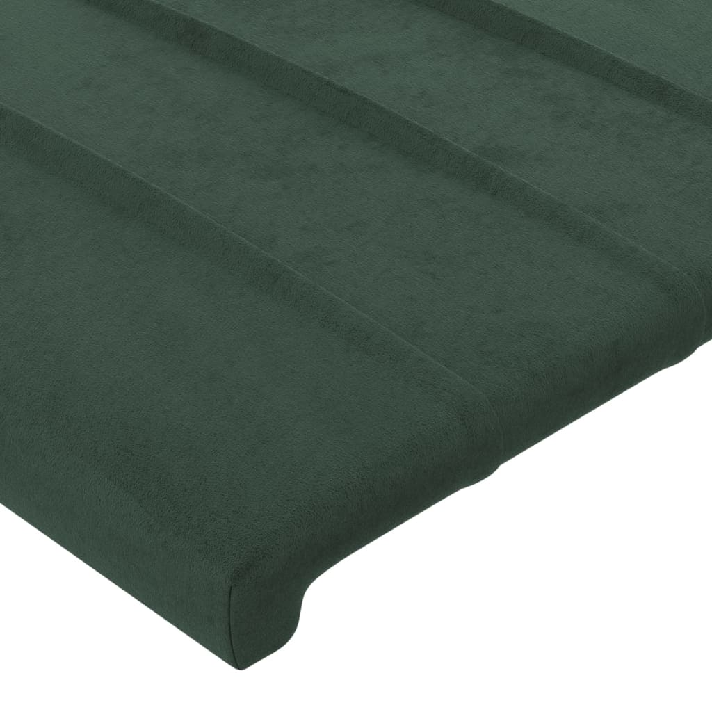 vidaXL Cabecero de terciopelo verde oscuro 80x5x78/88 cm