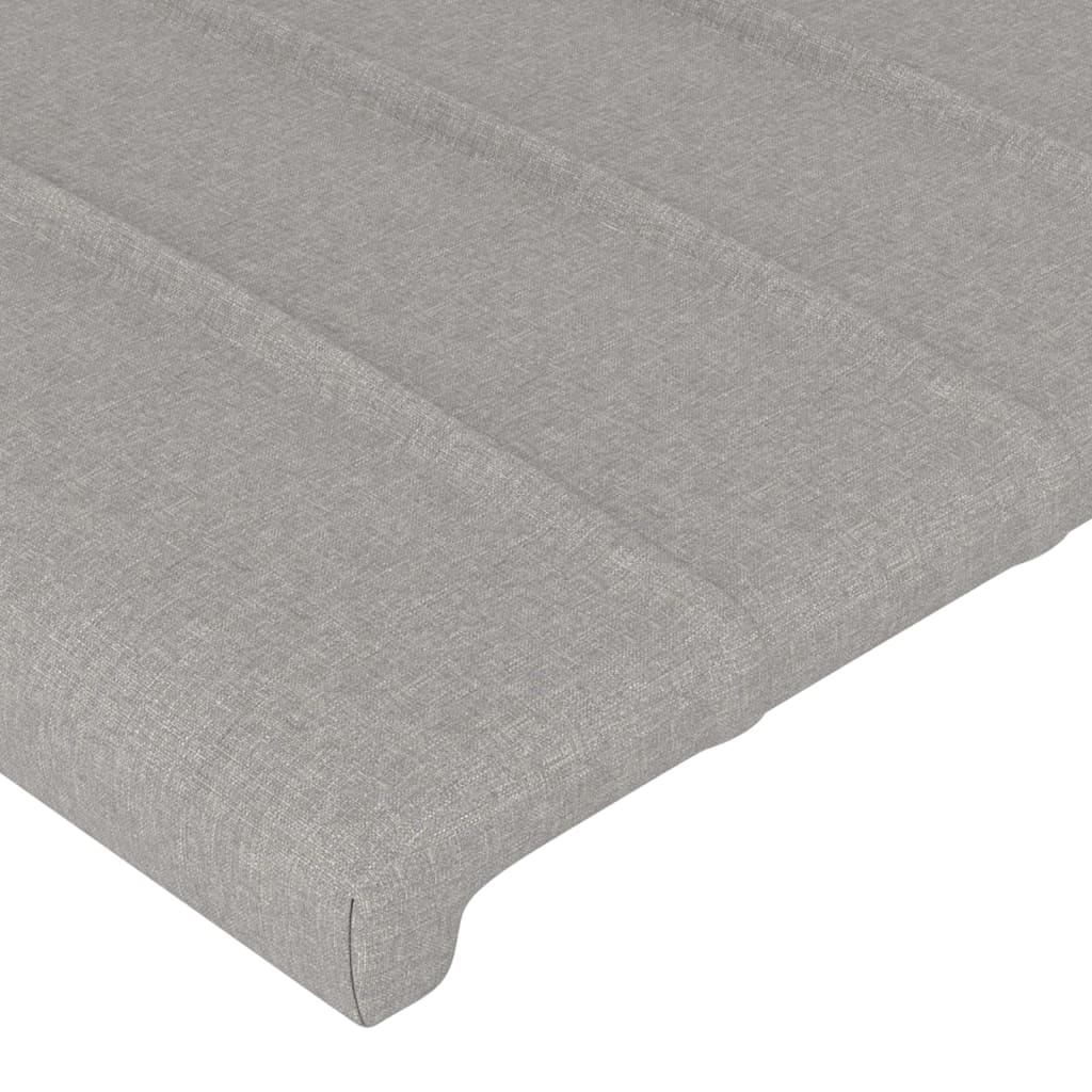 vidaXL Cabecero de tela gris claro 90x5x78/88 cm