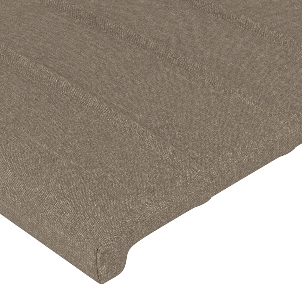 vidaXL Cabecero de tela gris taupe 90x5x78/88 cm