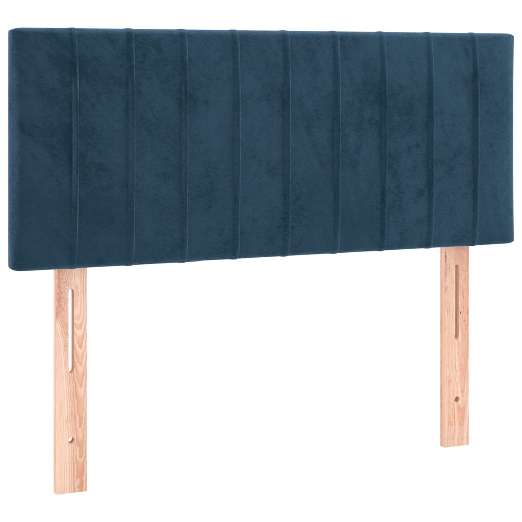 vidaXL Cabecero de terciopelo azul oscuro 90x5x78/88 cm