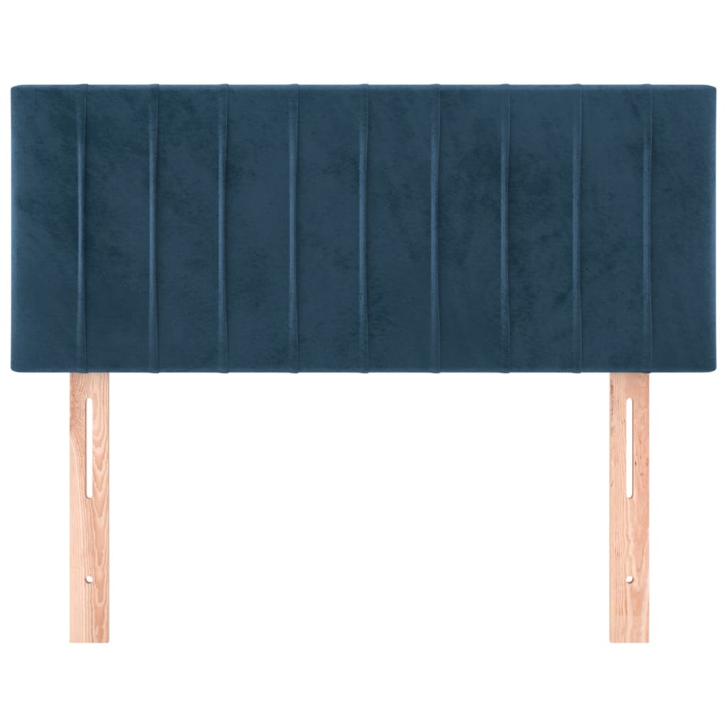 vidaXL Cabecero de terciopelo azul oscuro 90x5x78/88 cm