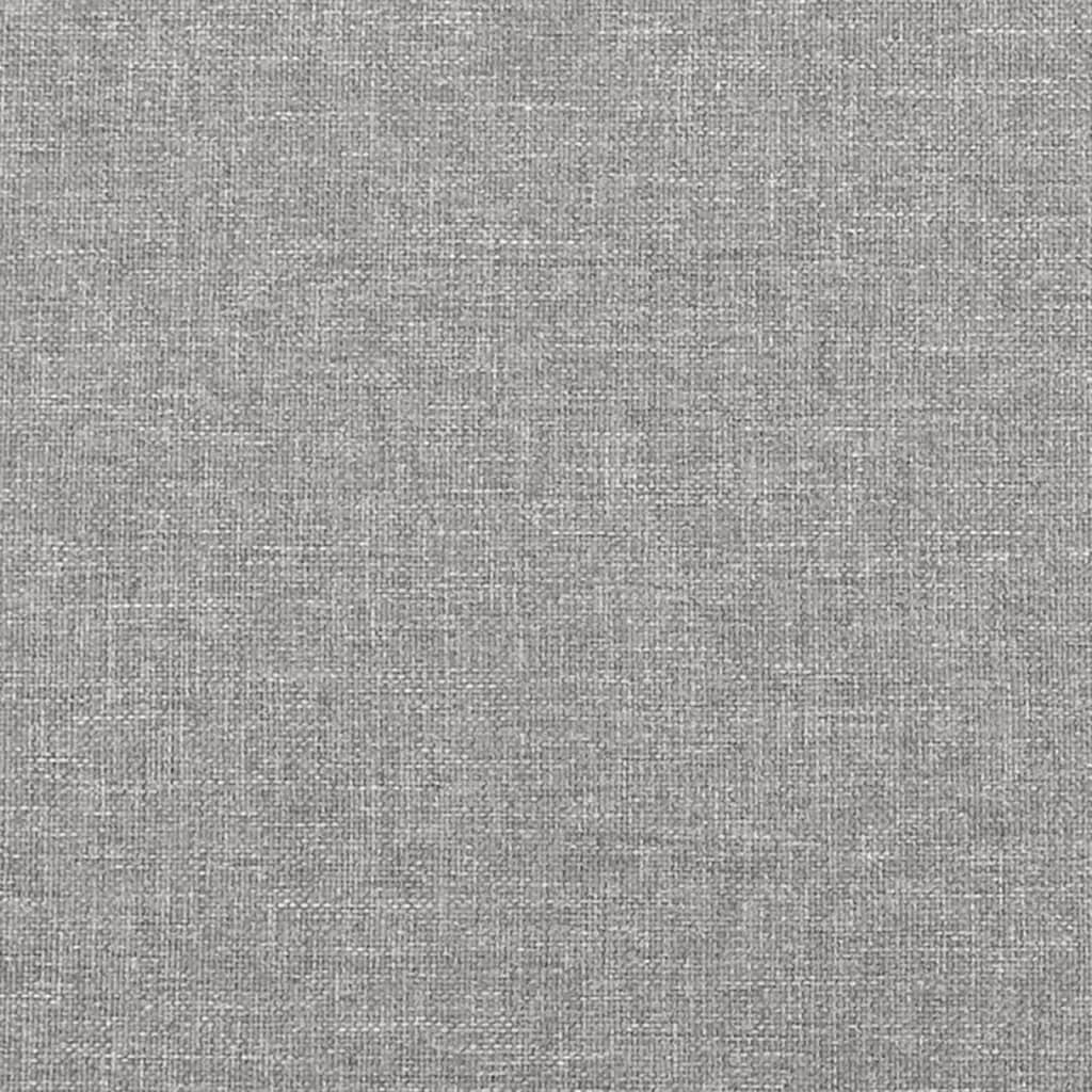 vidaXL Cabeceros 2 unidades tela gris claro 72x5x78/88 cm