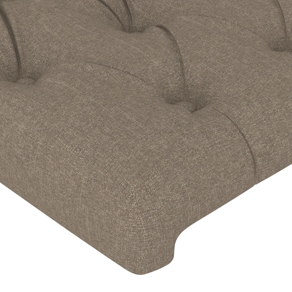 vidaXL Cabecero de tela gris taupe 100x7x78/88 cm