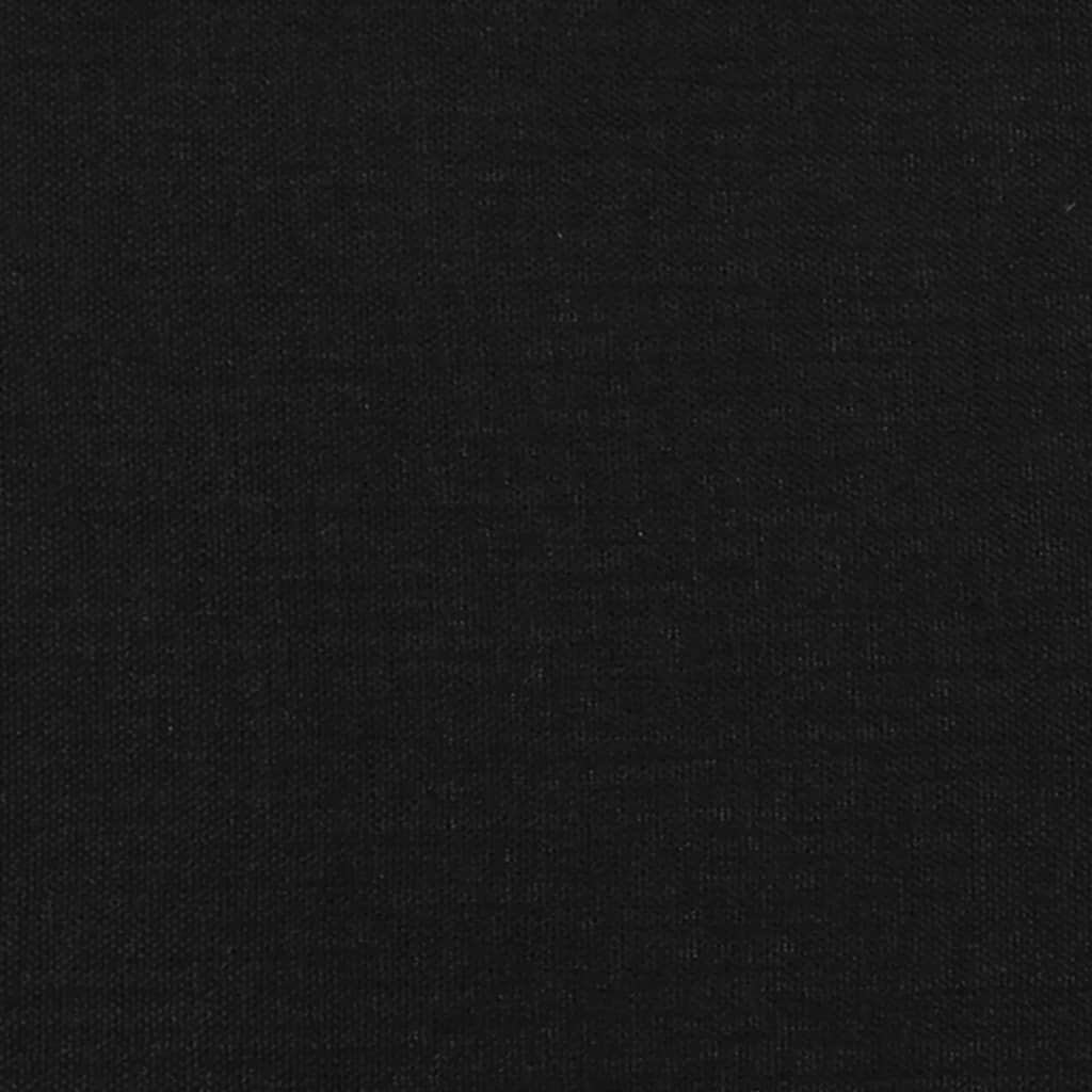 vidaXL Cabeceros 2 unidades tela negro 72x7x78/88 cm